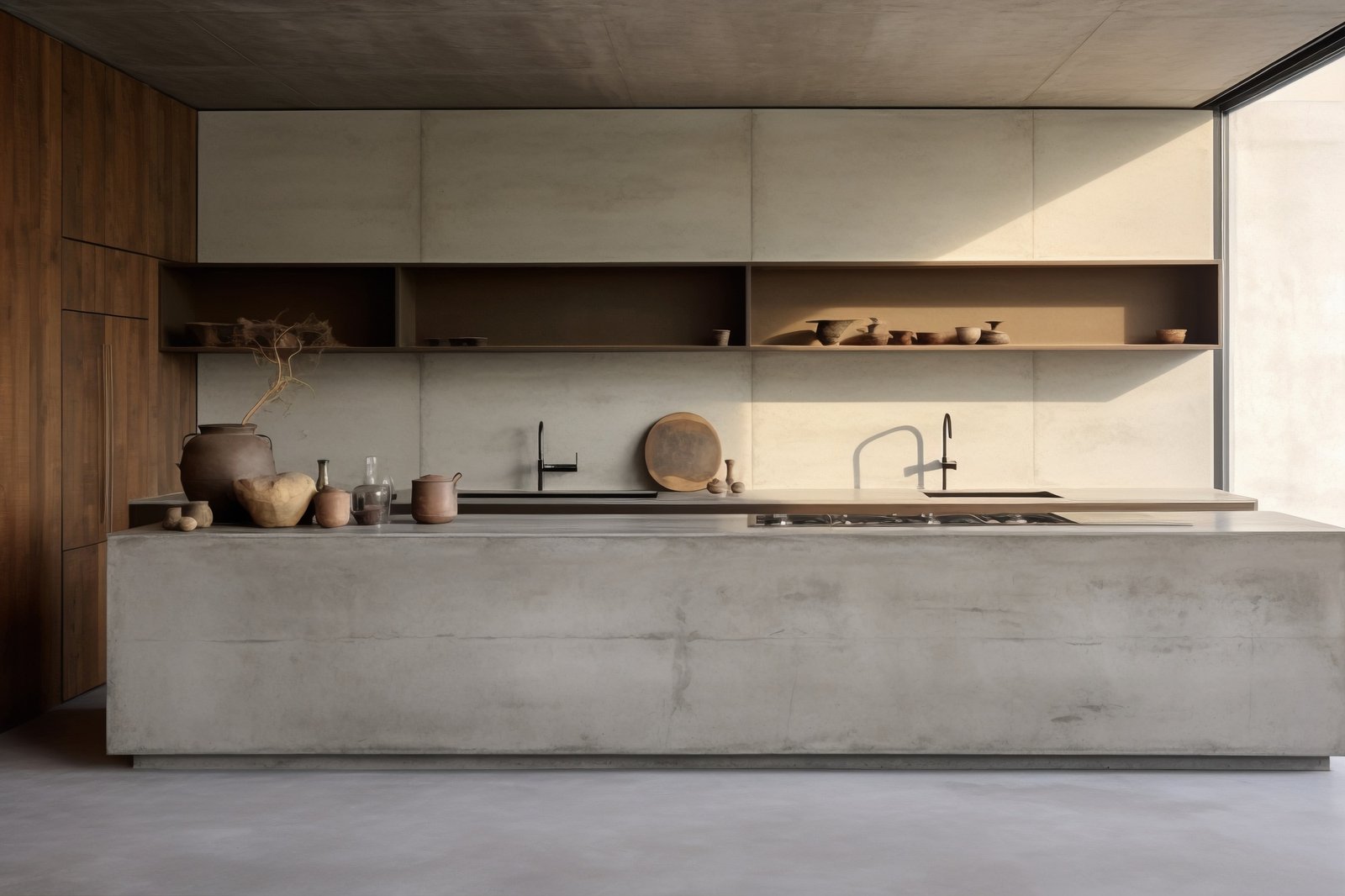 Luxe beton look keuken